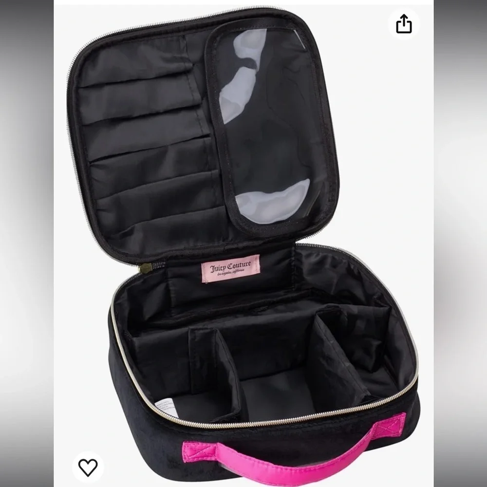 NWT Juicy Couture Makeup Cosmetic Case Bag